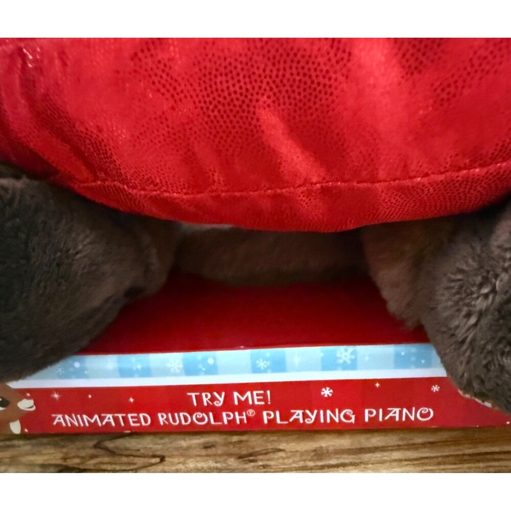 Dan Dee Animated Christmas Plush Rudolph the Red-Nosed Reindeer Sombrero Piano - Picture 8 of 12